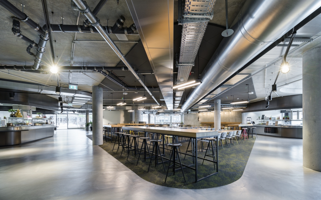 zalando Headquarter  Foodcourt Construction